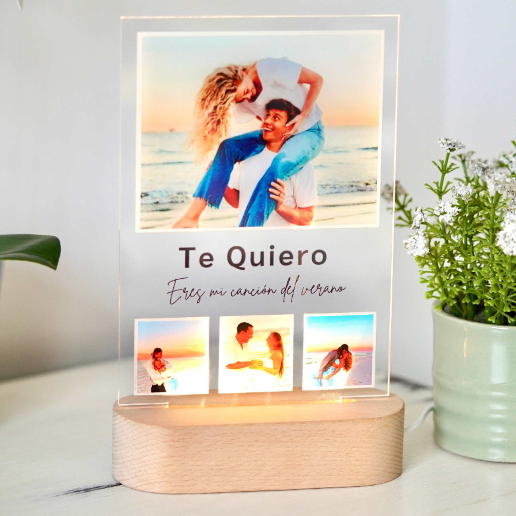 Nós lâmpada com dedicação