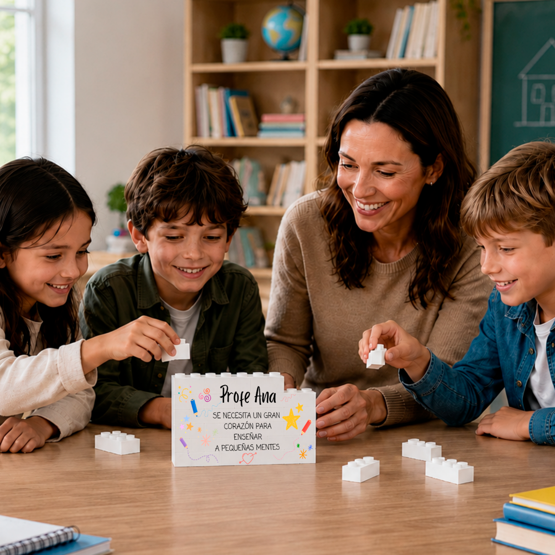 Puzzle Personalizado Profe con Nombre y Frase