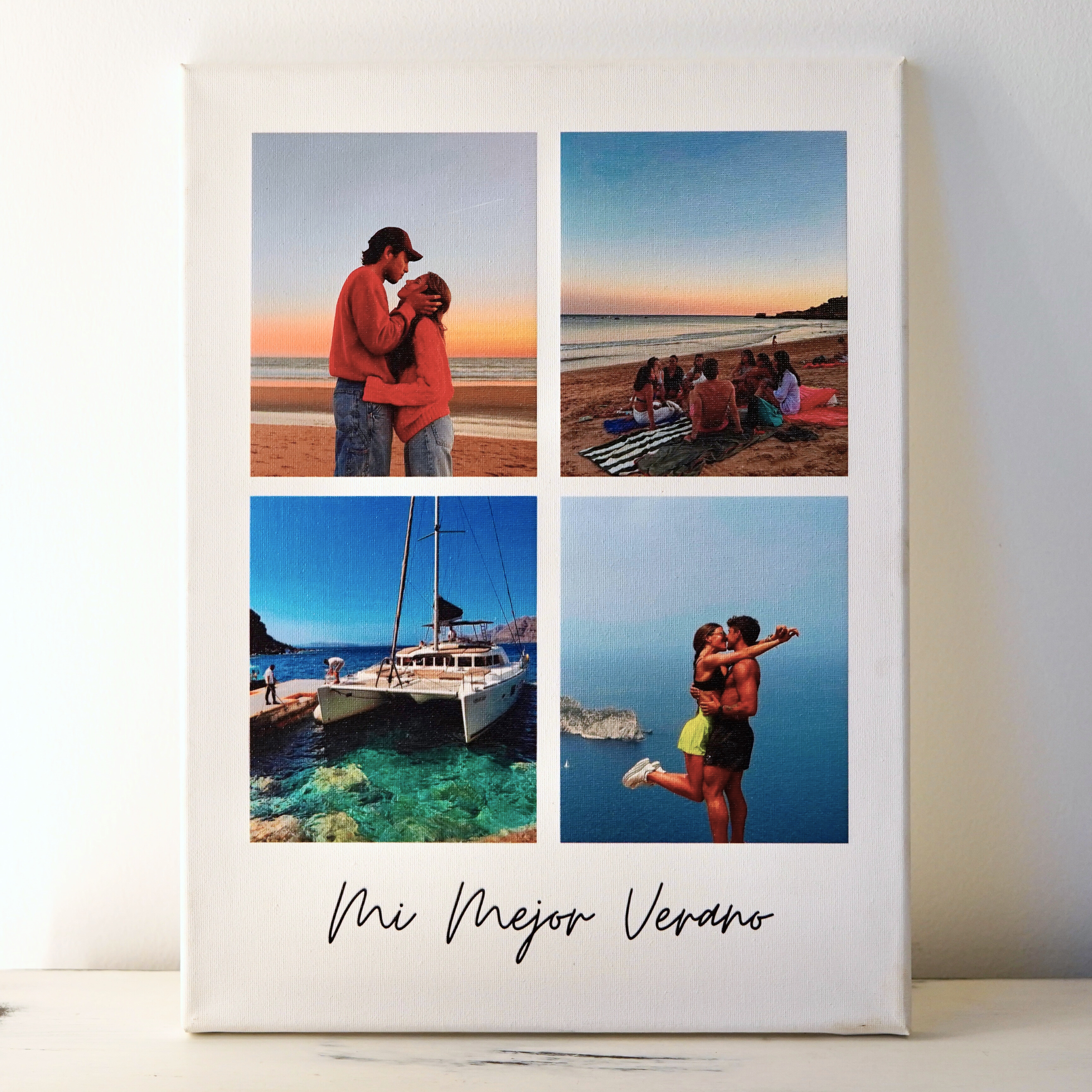 Lienzo 4 fotos personalizado