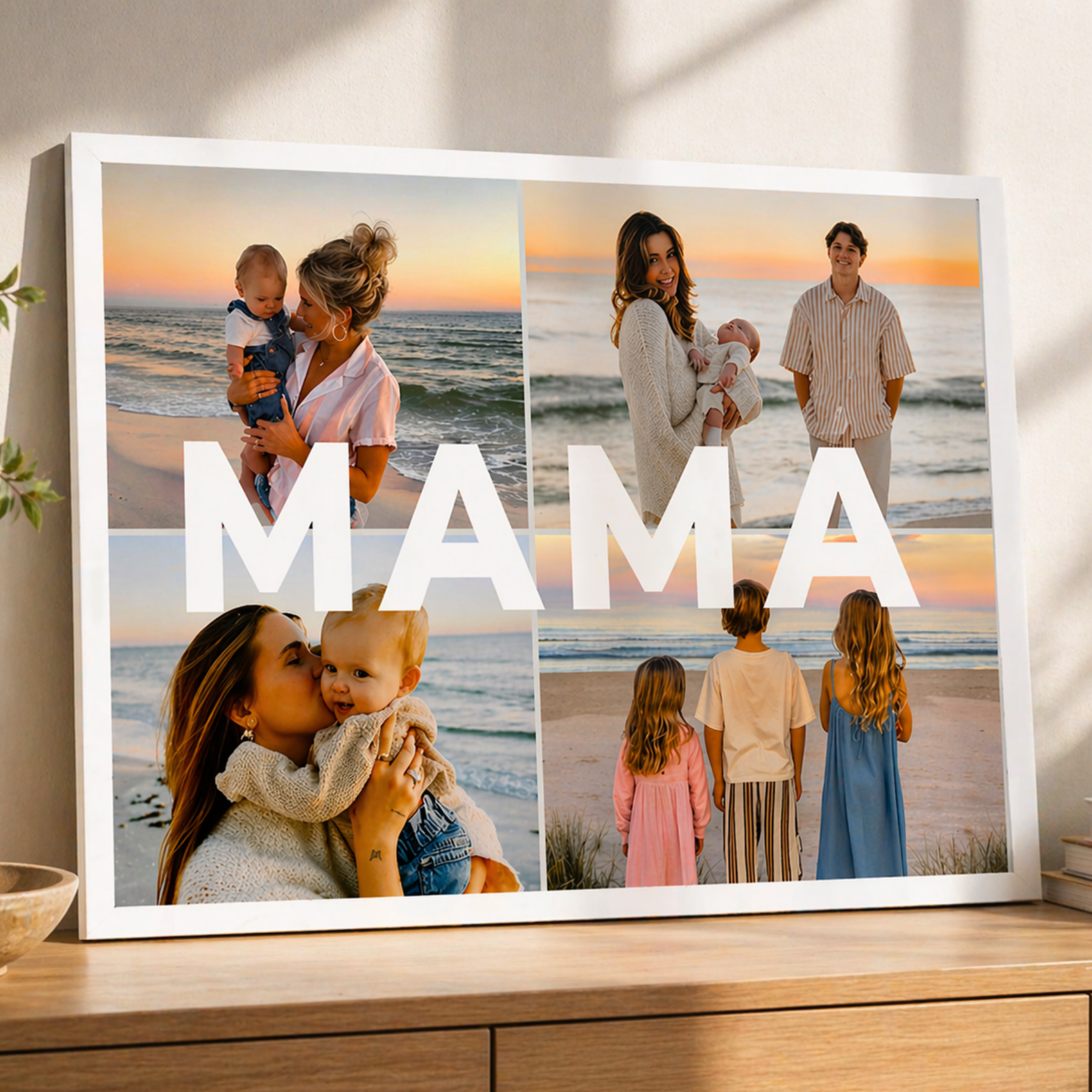 Lienzo personalizado ideal como regalo para el día de la madre, regalo original . regalo personalizado . lienzo con fotos.