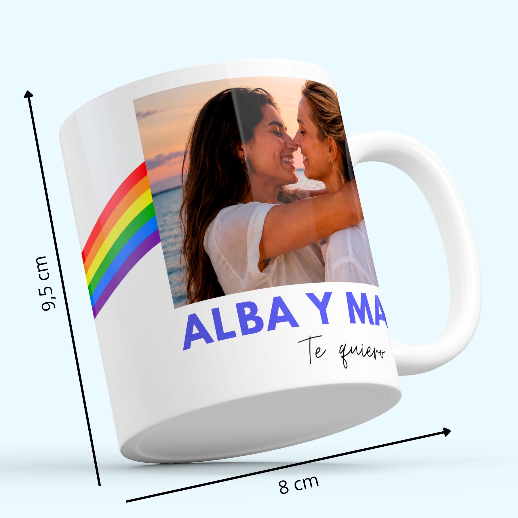taza personalizada día del orgullo, regalo original