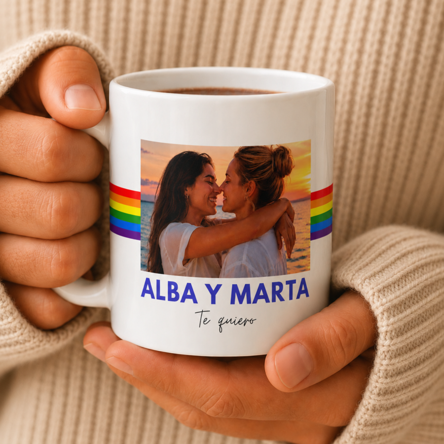 taza personalizada día del orgullo, regalo original
