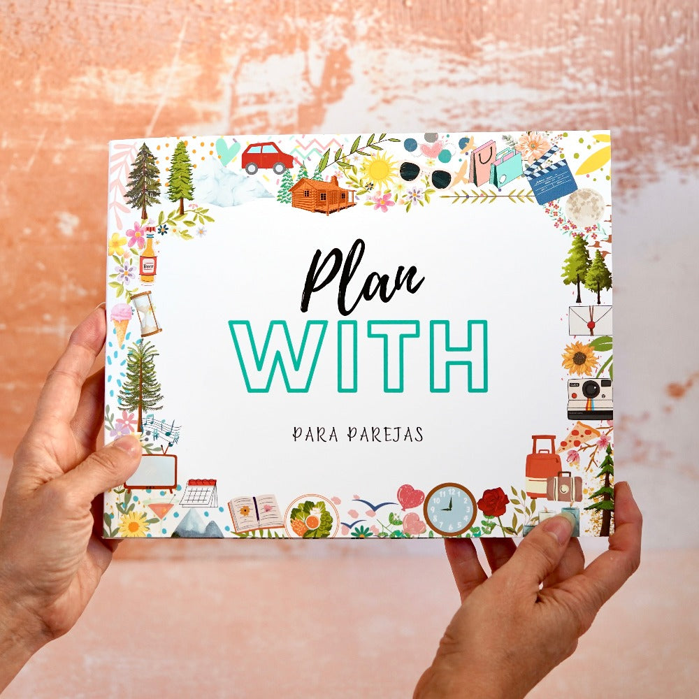 Plan With - Libro con 50 planes en pareja 💌🔎🎞️⛰️👩🏻‍🍳