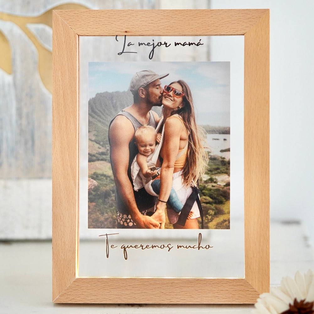 Regalo Día de la Madre | regalo para mama | Regalo madre original personalizado | Cristal Plaque | Ideas de regalo | Lámpara con foto personalizada | Regalo para mi madre | Marco con foto personalizado | Que regalar en el día de la madre | Cristal Plaque