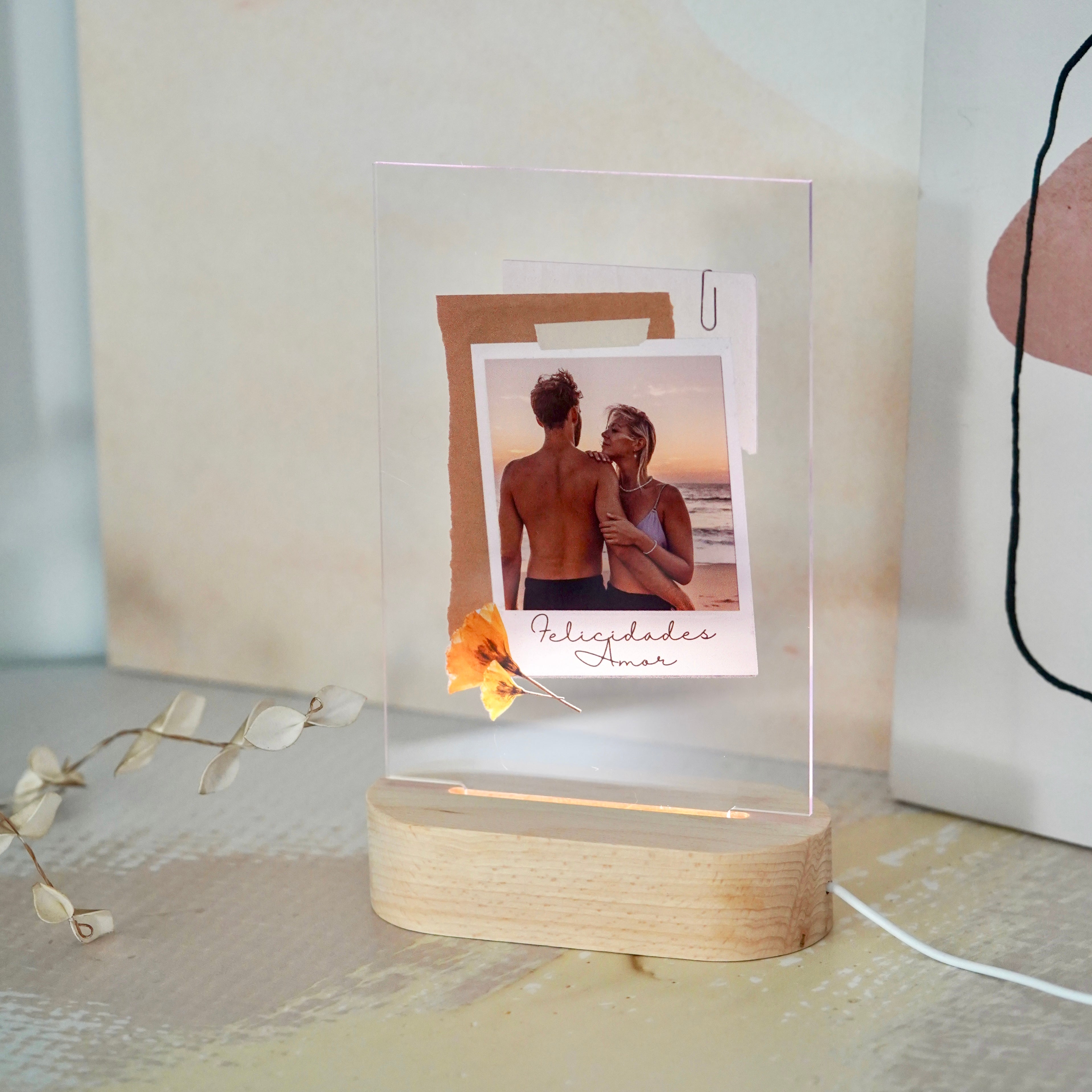 Regalo parejas Navidad | Cristal Personalizado | Placa con fotos | Placa personalizada Polaroid| Placa de fotos en pareja PERSONALIZADA | Placa de cristal Spotify | Regalo Original y Especial | Placas con tu diseño de fotos | Regalo San Valentín | Cristal Plaque