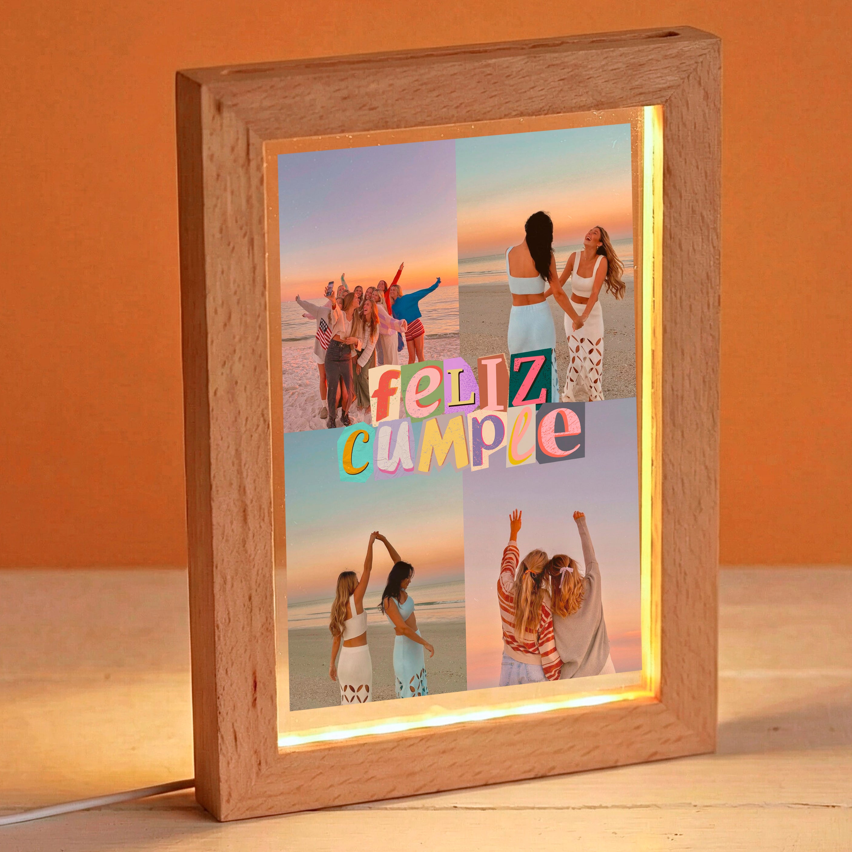 Lámpara Feliz Cumpleaños 4 fotos