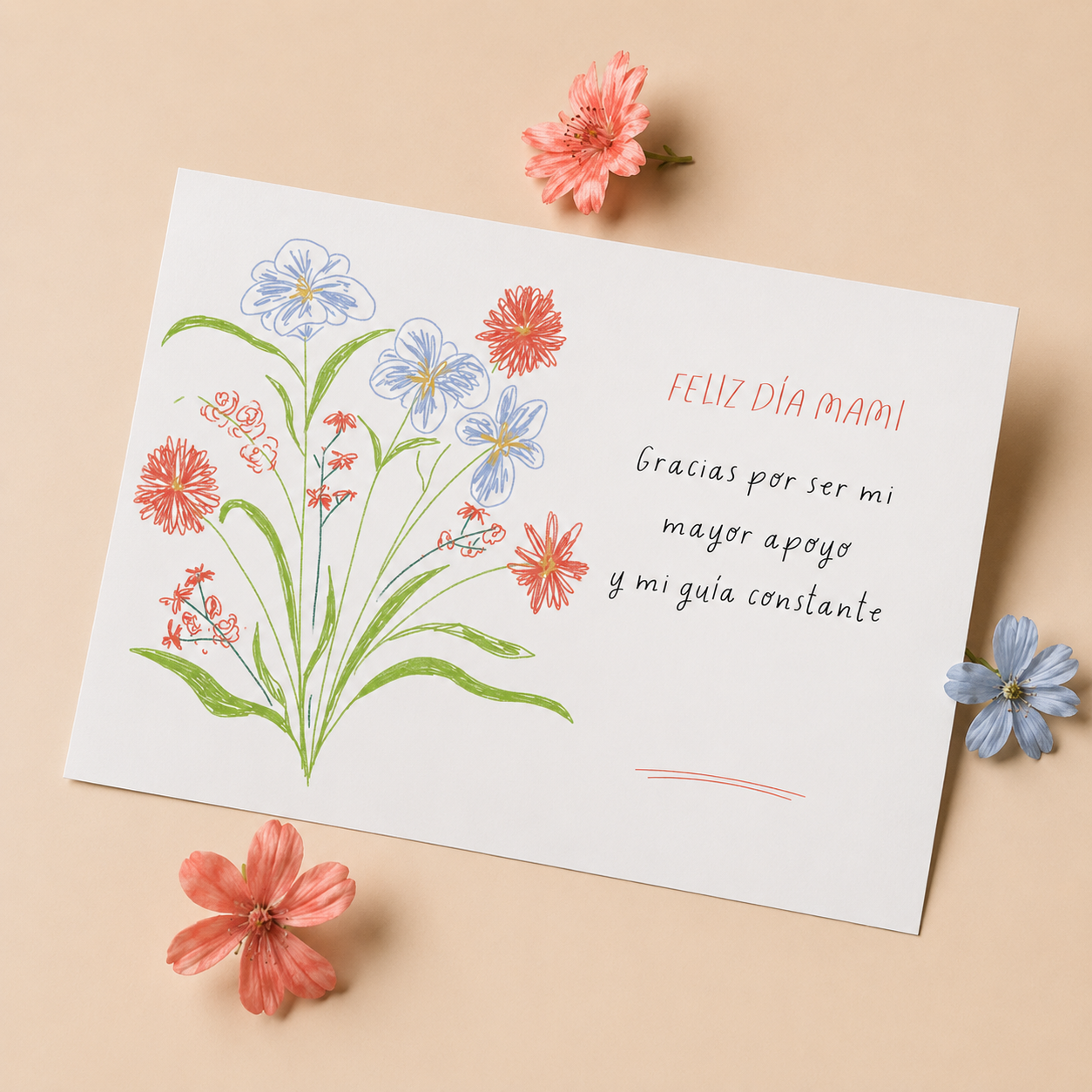 Tarjeta flores