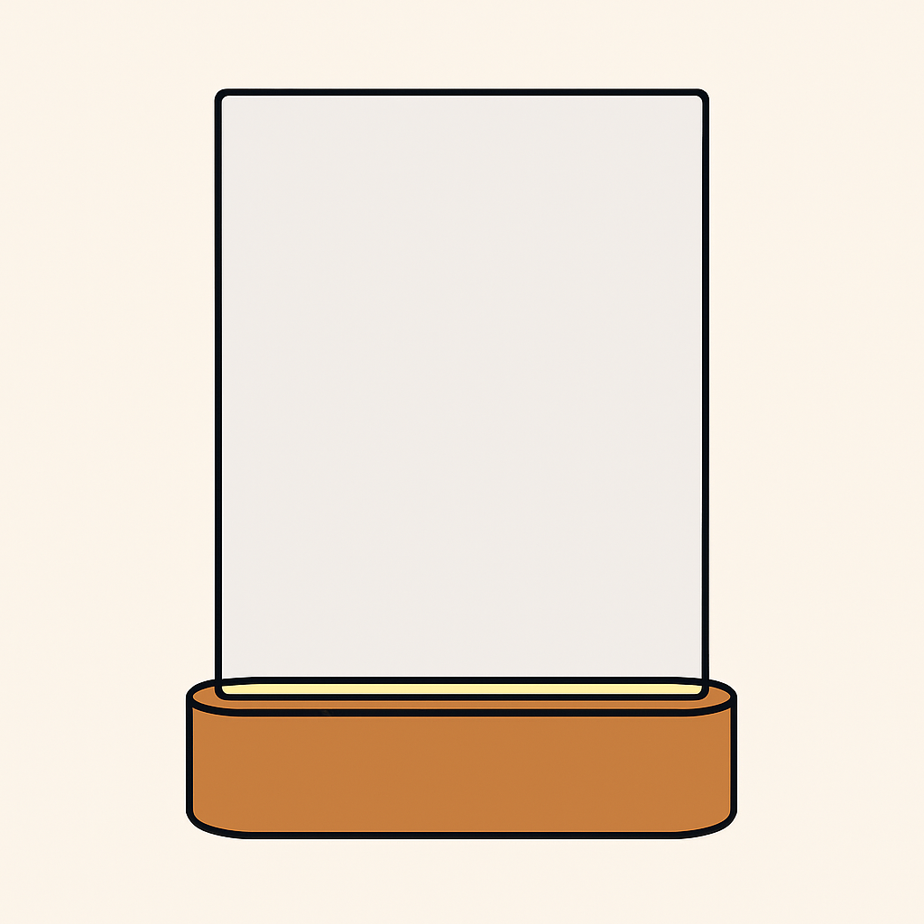Lámpara LGTBI arcoíris con foto y texto
