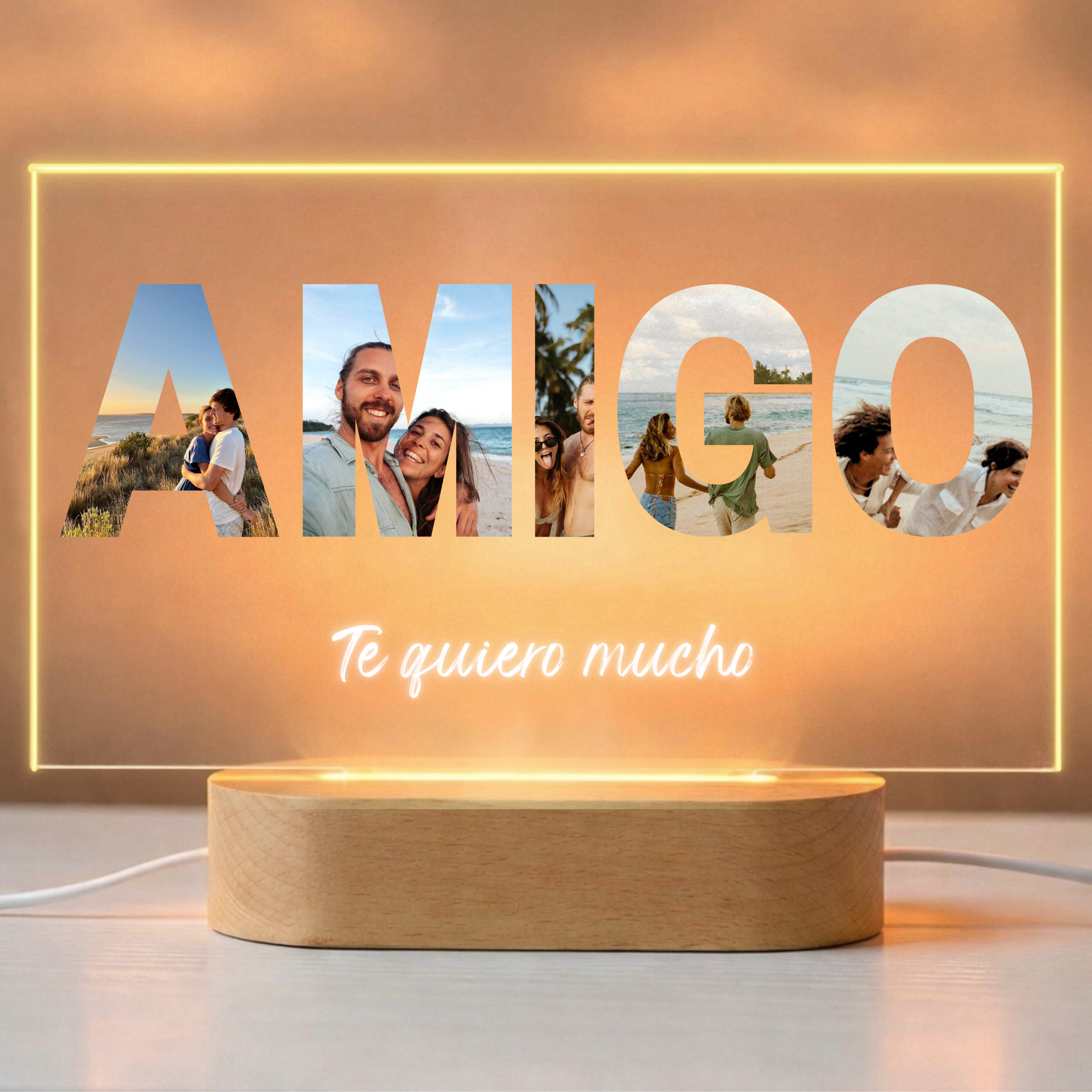 Lámpara "AMIGO" con fotos