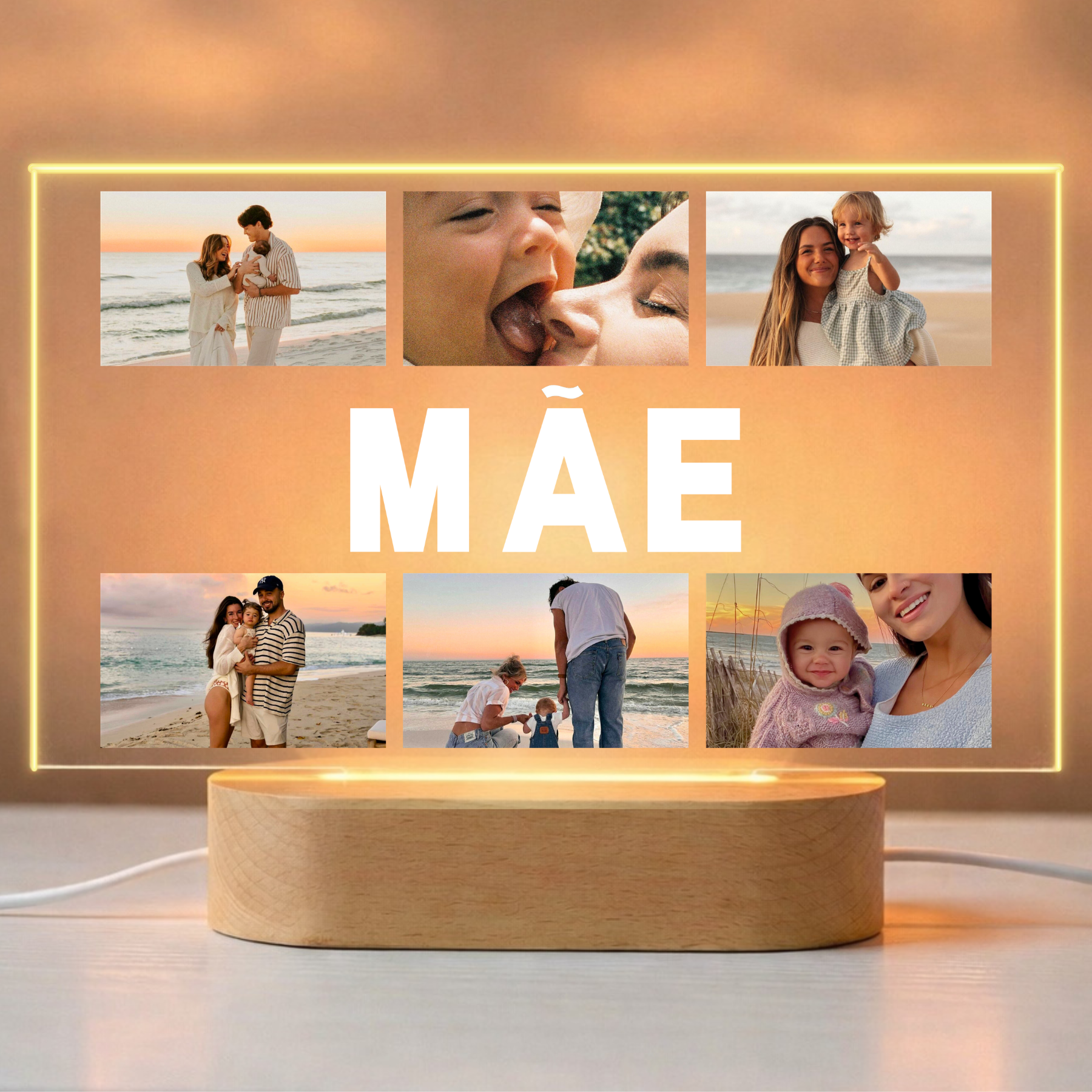 Placa MÃE com 6 fotos PT