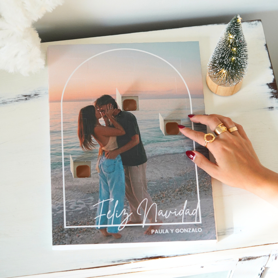Calendario de adviento con fotos idea de regalo para parejas 