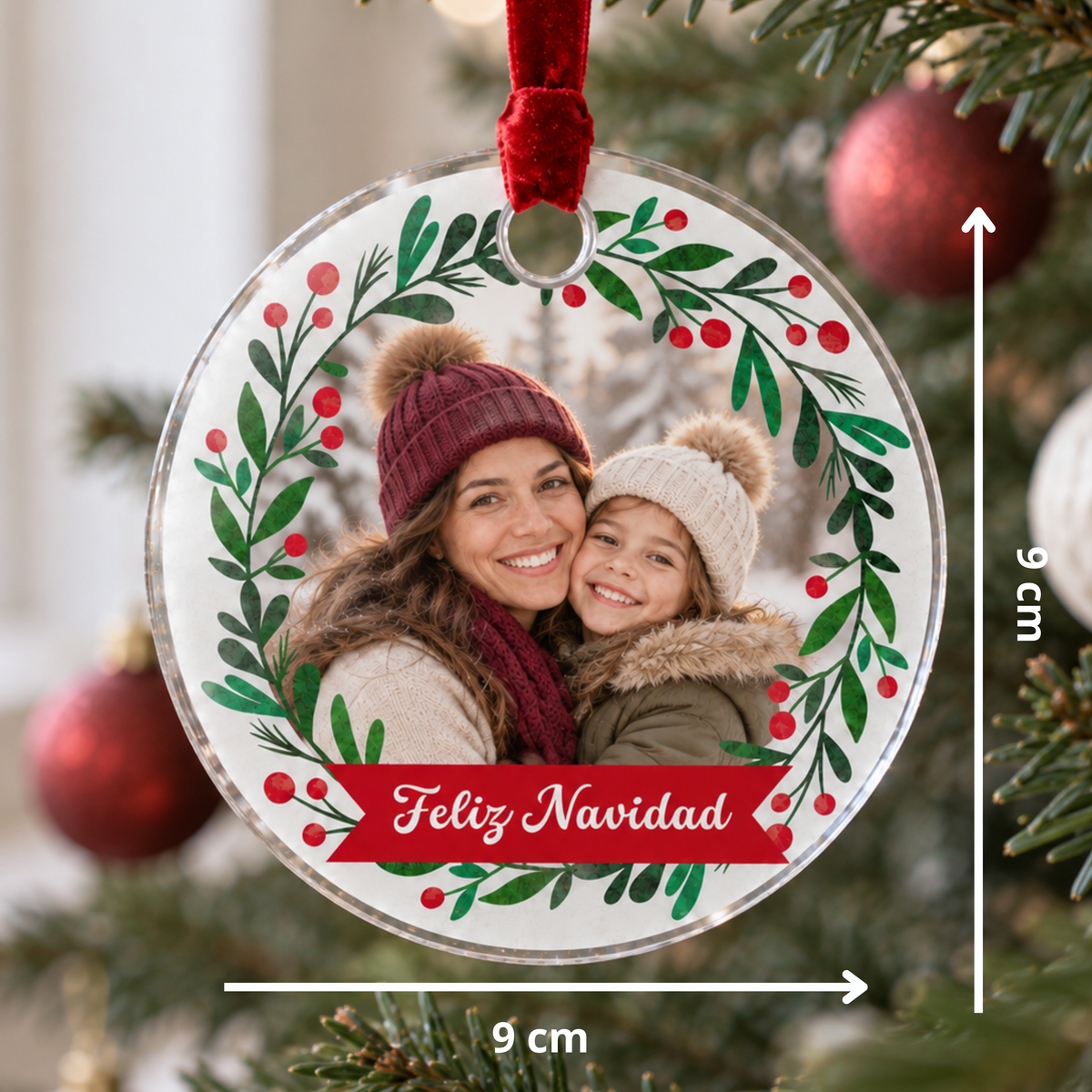 Decoração de Natal personalizada com fotografia