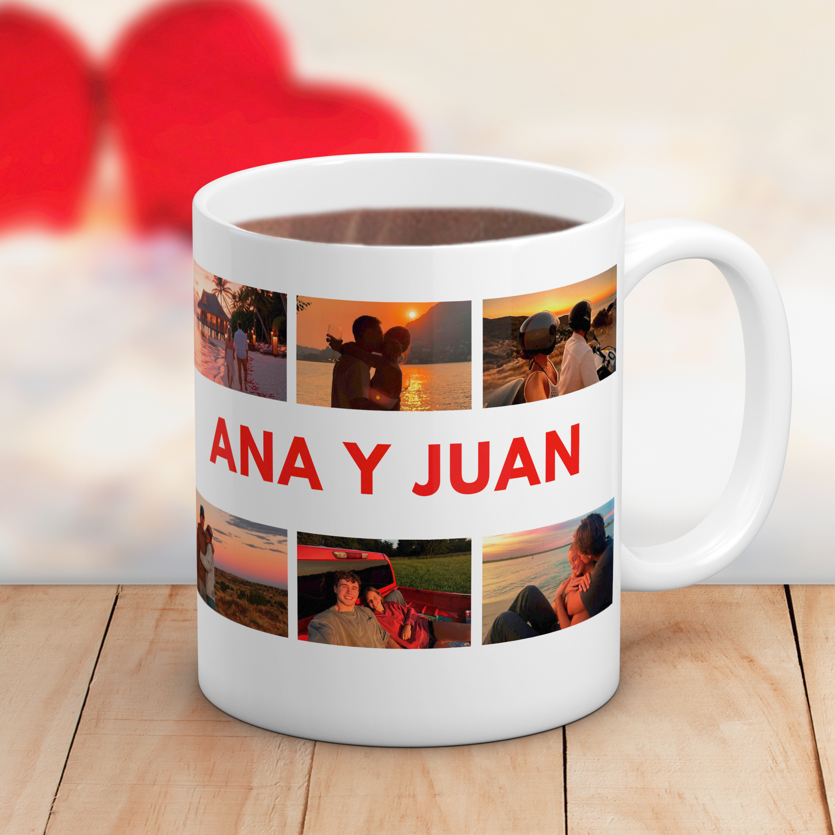 Taza Parejas 6 fotos San Valentín