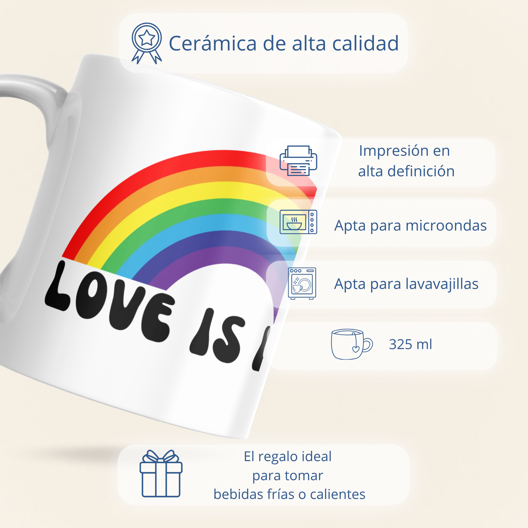 Taza Arcoíris LGTBI