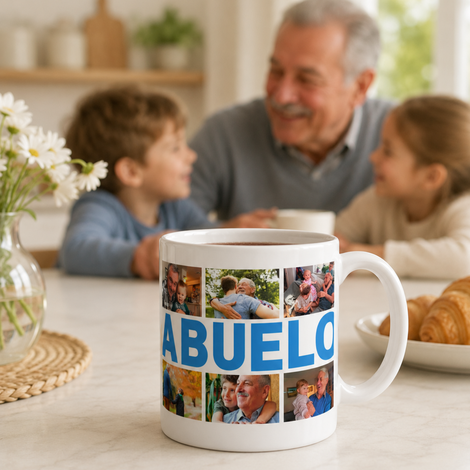 Taza Collage ABUELO con 6 Fotos