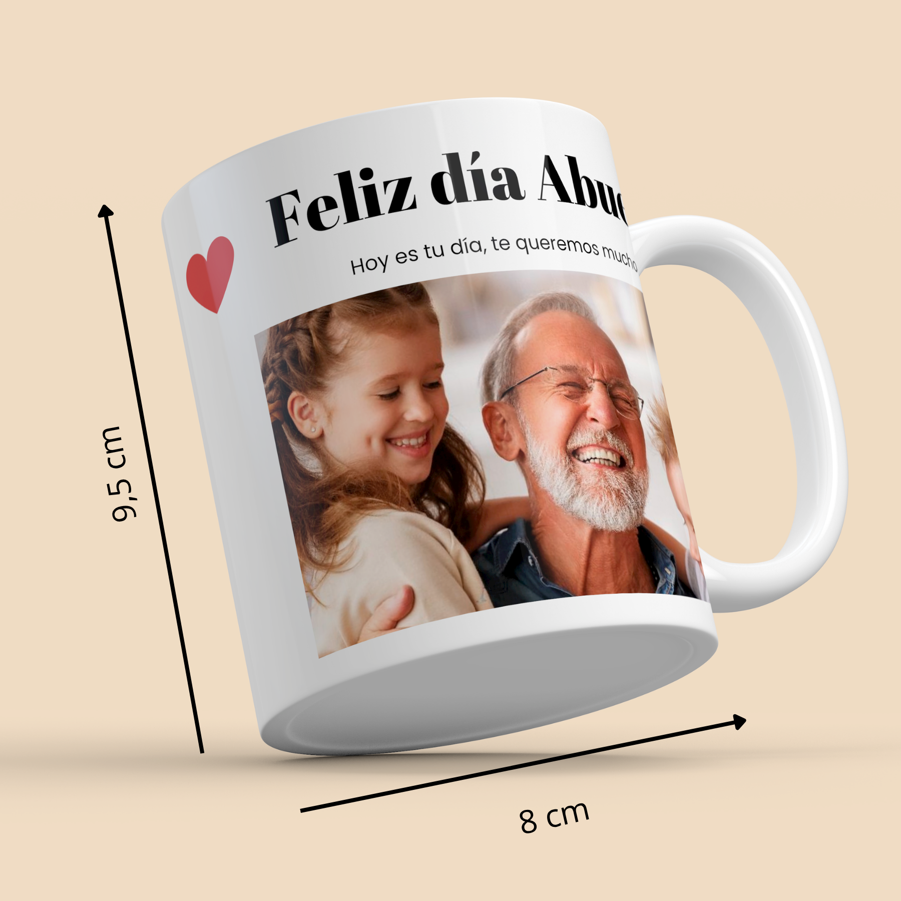 Taza Feliz Día Abuelo con Foto