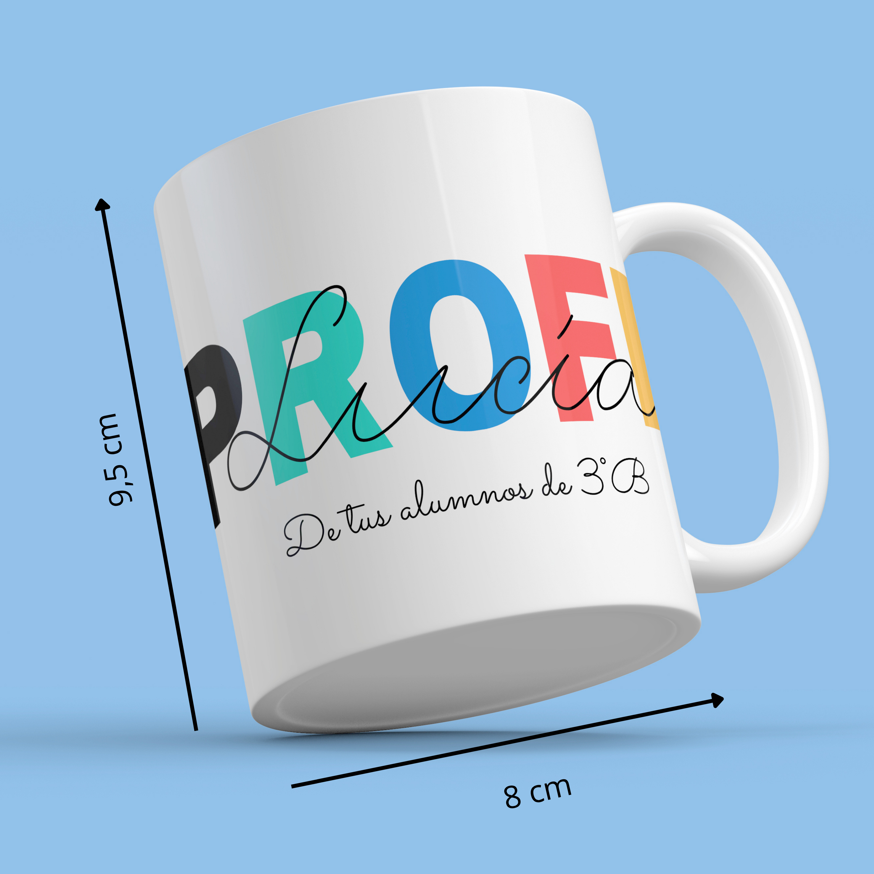 Taza Profe Colores