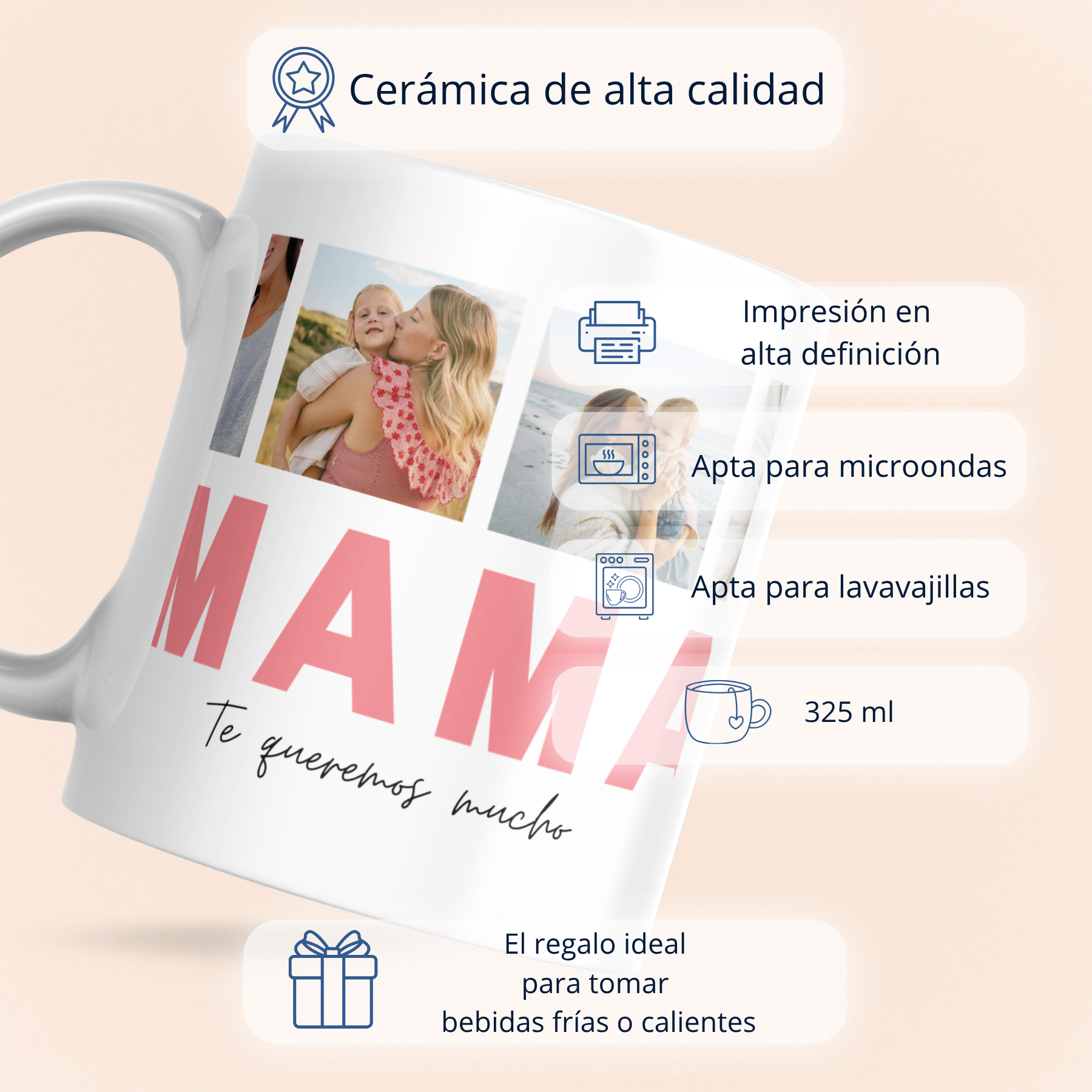 Caneca Mãe abaixo e 4 Fotos acima