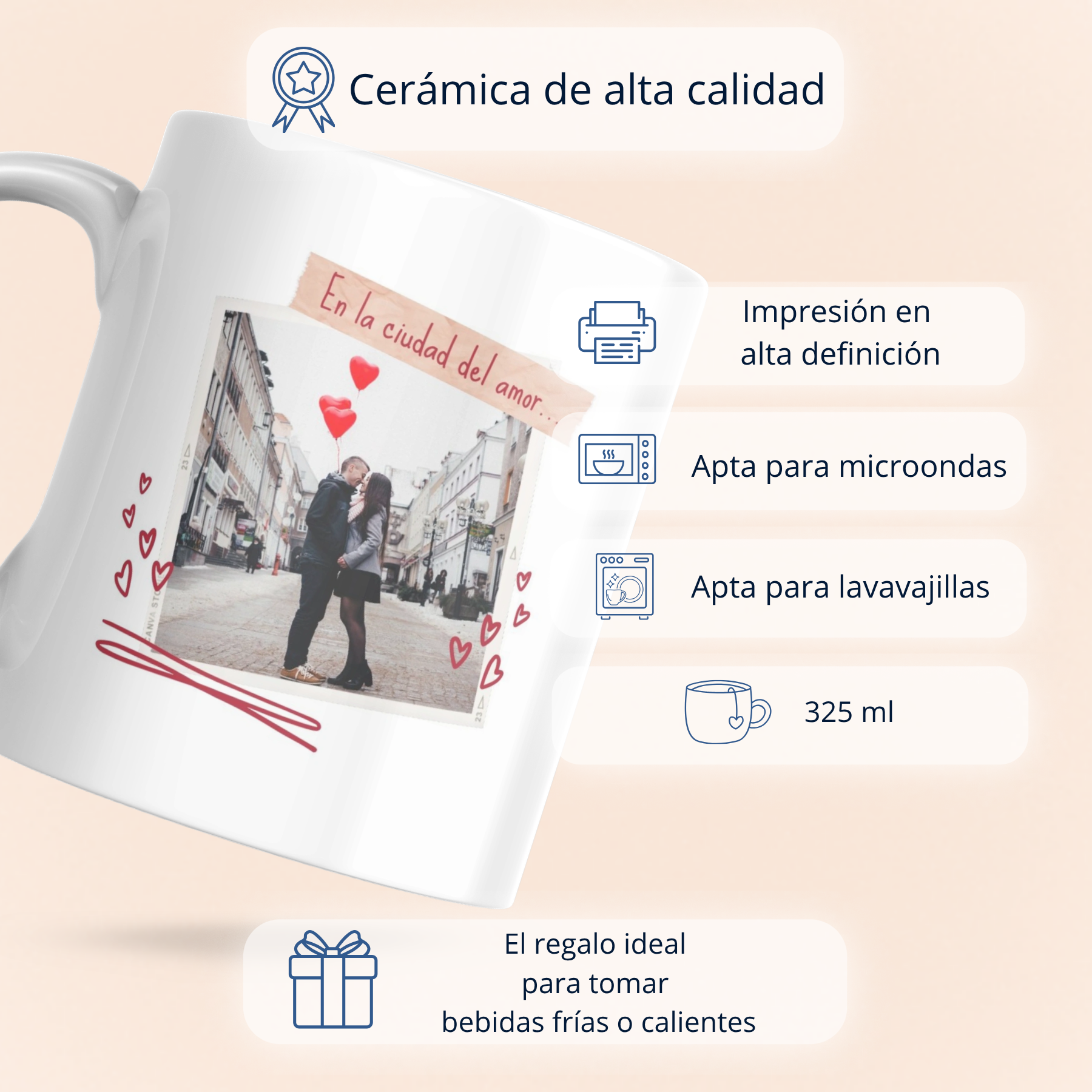 Caneca "Na Cidade do Amor" 