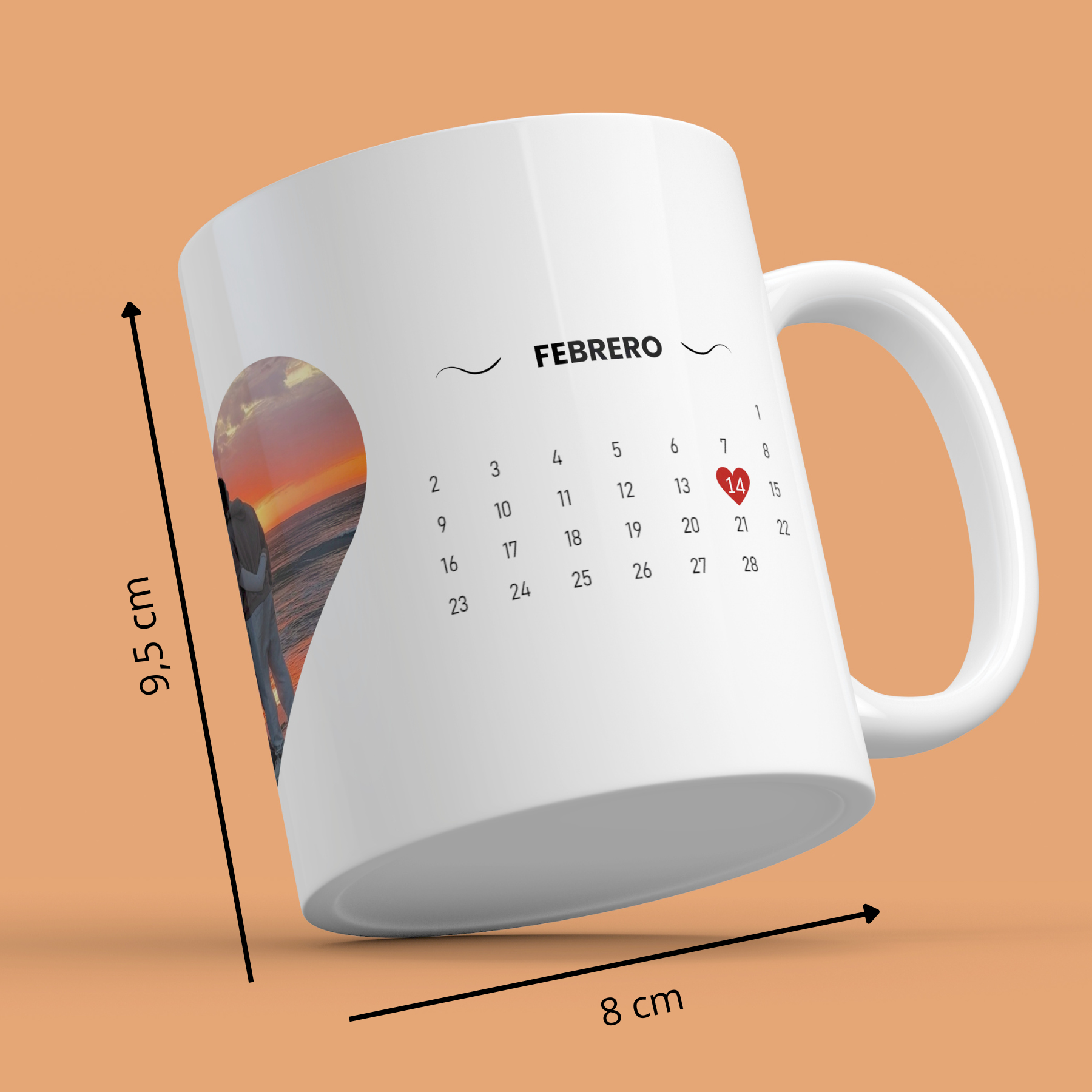 Caneca Casais Data Feliz São Valentim