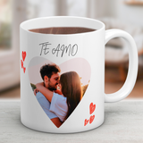 Caneca Foto Coração Personalizada para o Dia dos Namorados