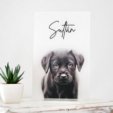 Cargar imagen en el visor de la galería, Retrato de mascota personalizado 🐾 dibujo de perros o gatos ilustraciones de mascotas impresas con envío rápido, perfecto para regalo
