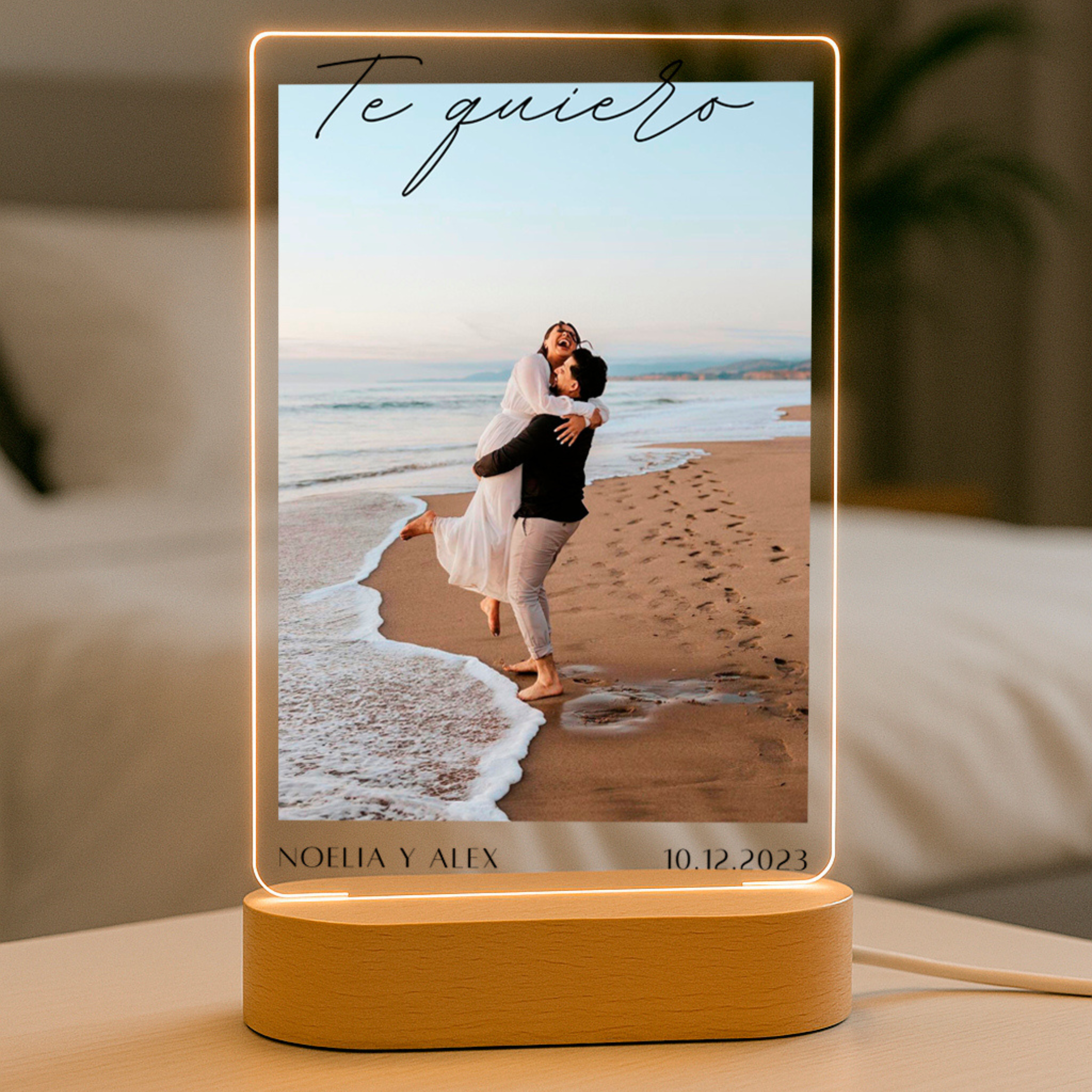 Lámpara Parejas Fechas y nombres