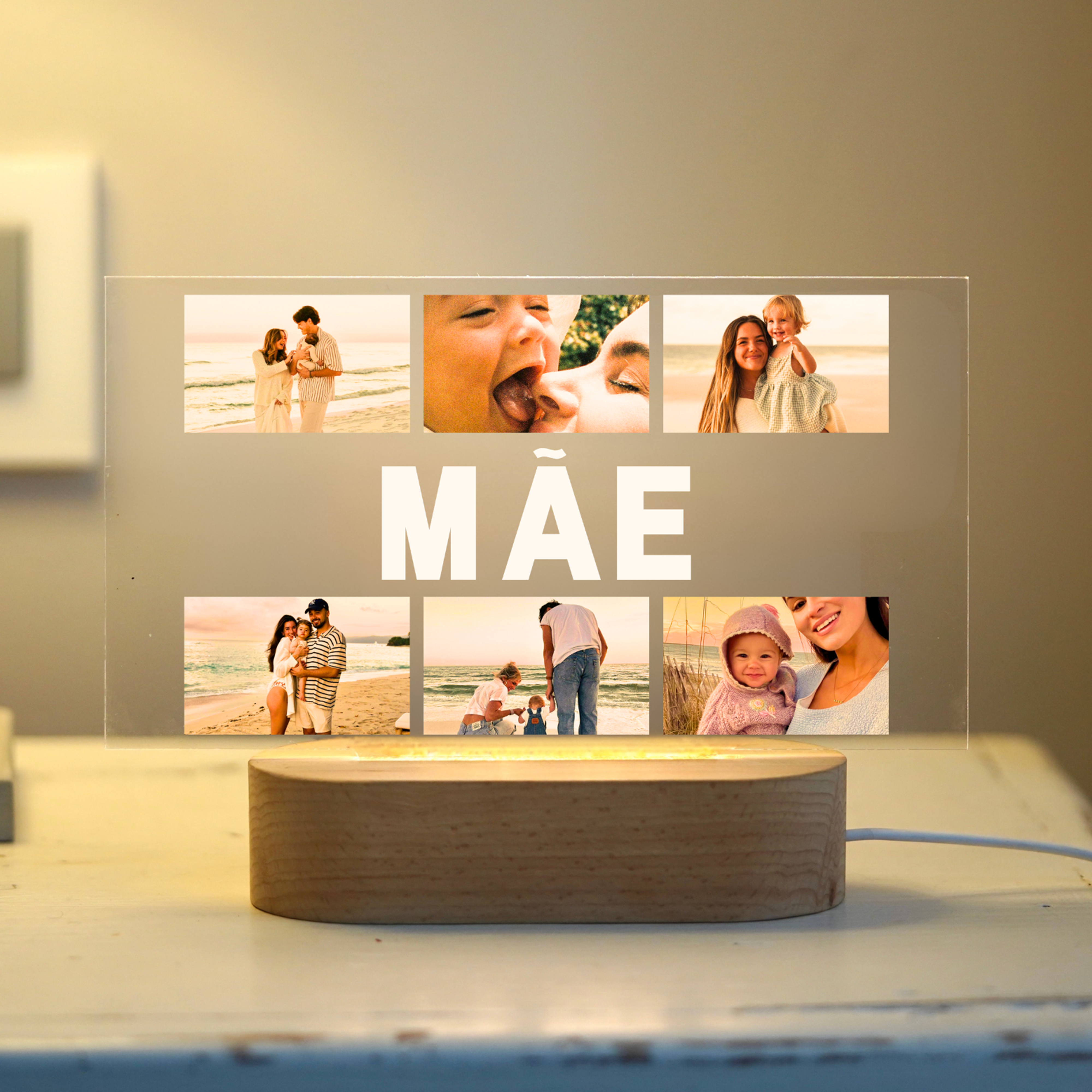 Placa MÃE com 6 fotos PT