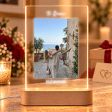 Lámpara Personalizada con Foto y Textos para Aniversario