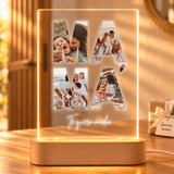 Lâmpada "MOM" com fotos