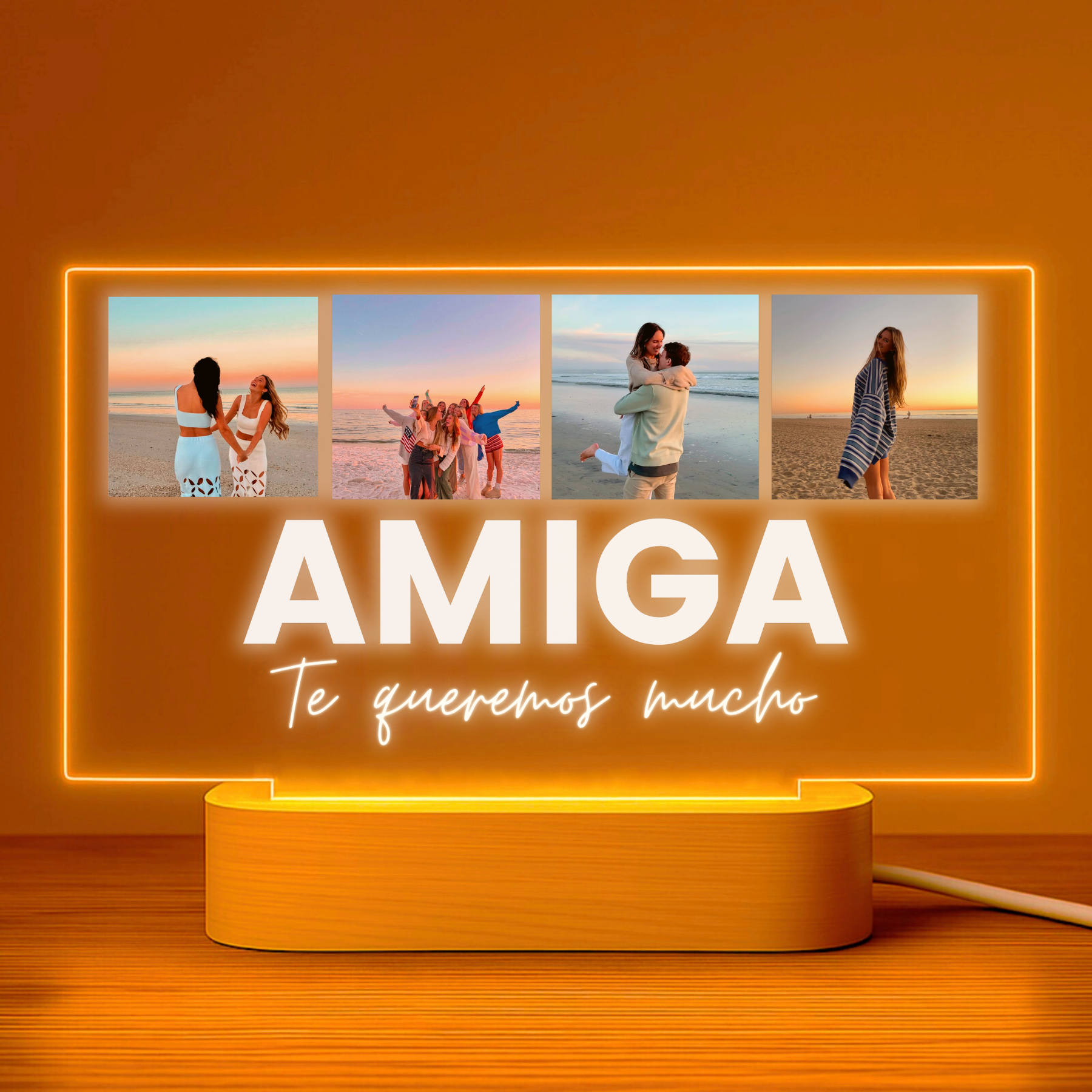 Lâmpada AMIGA abaixo e 4 fotos acima