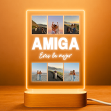 Lâmpada 6 fotos Amiga no meio