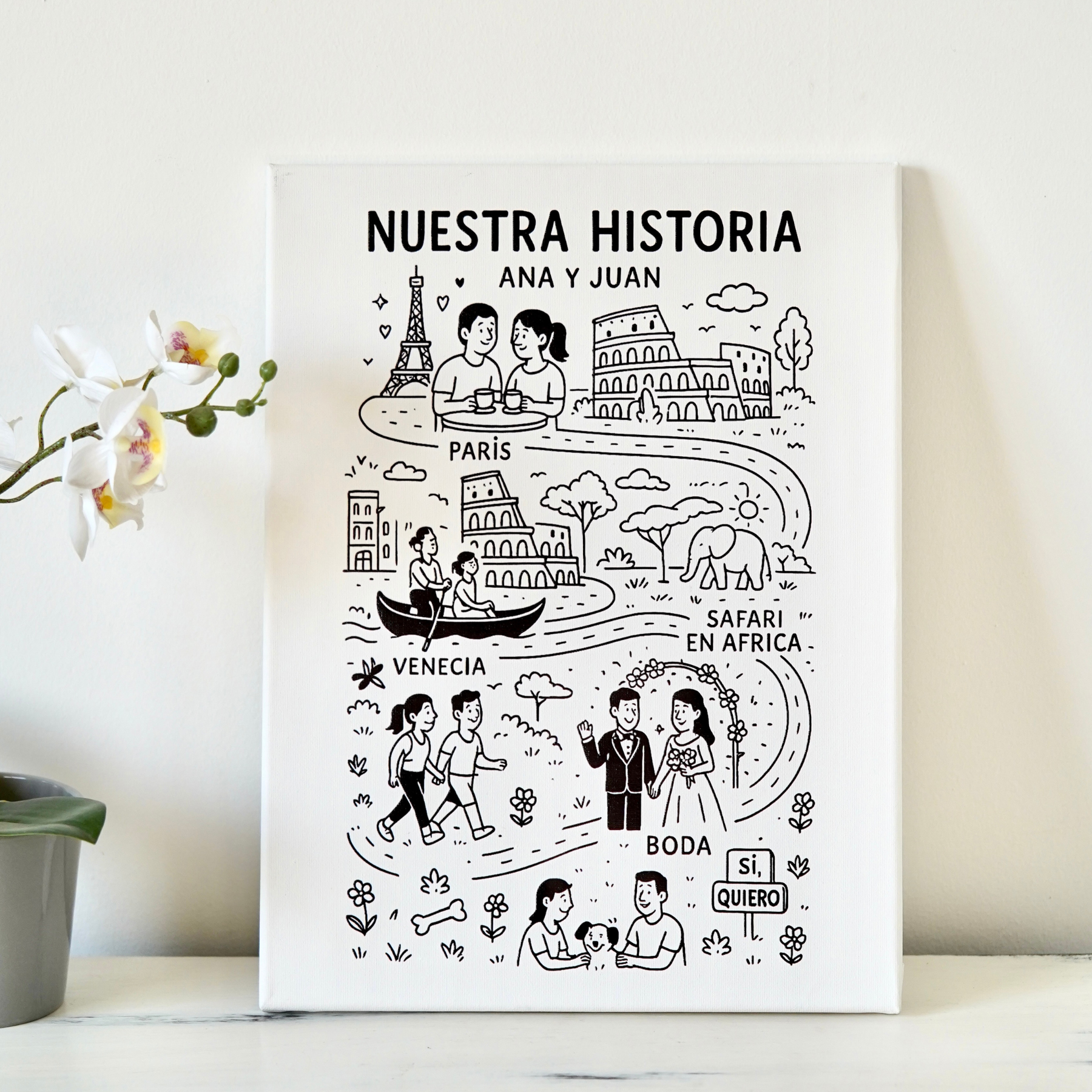 Fácil personalización| Regalo ideal para tu pareja | Detalle único