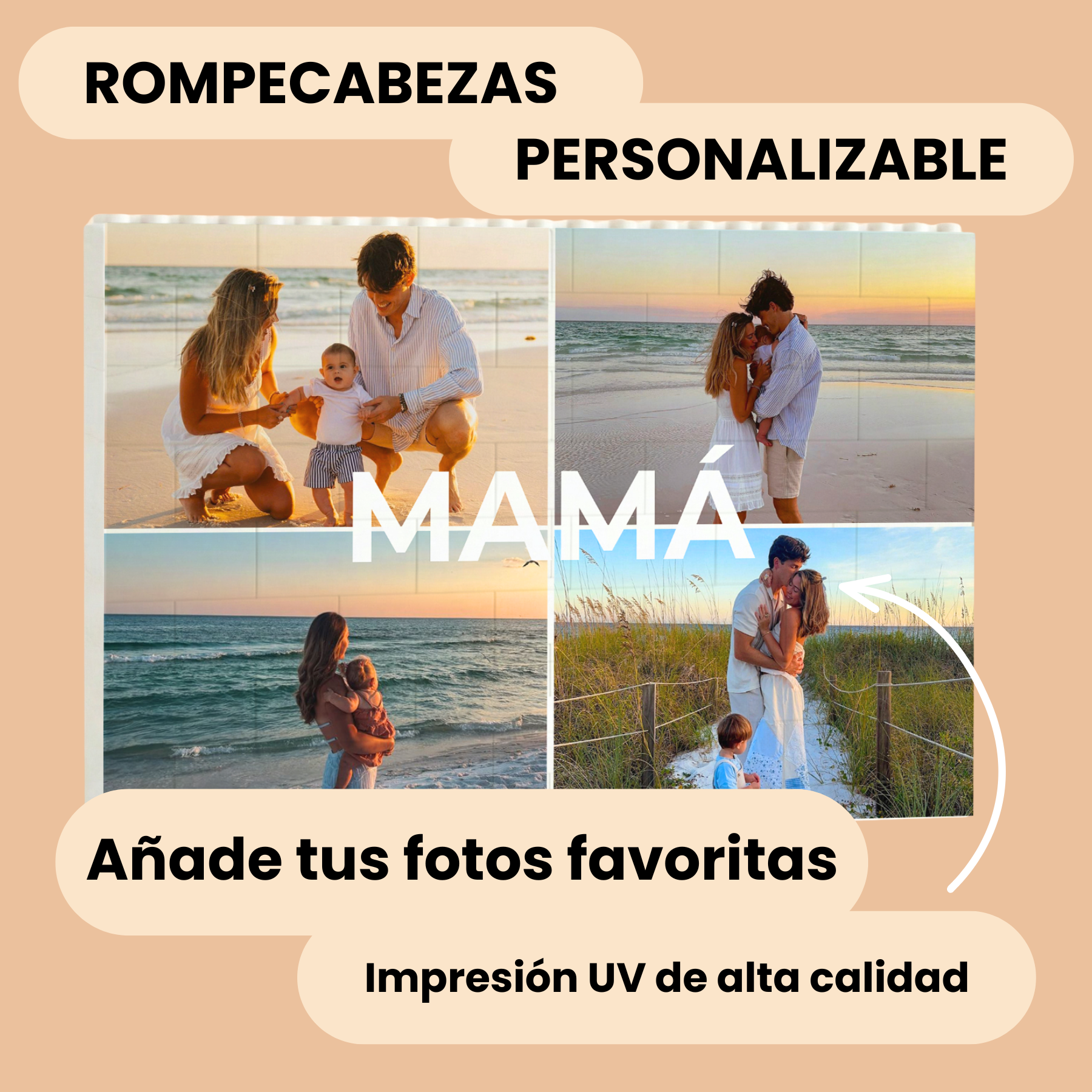 Puzzle Mamá 4 fotos