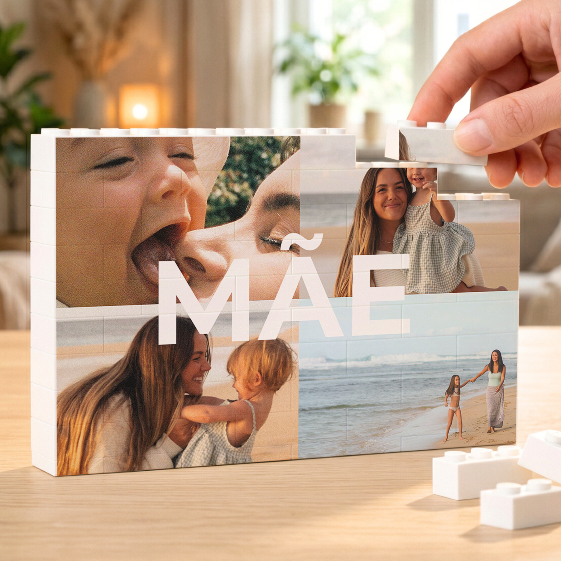 Quebra-cabeças Mãe – 4 fotos