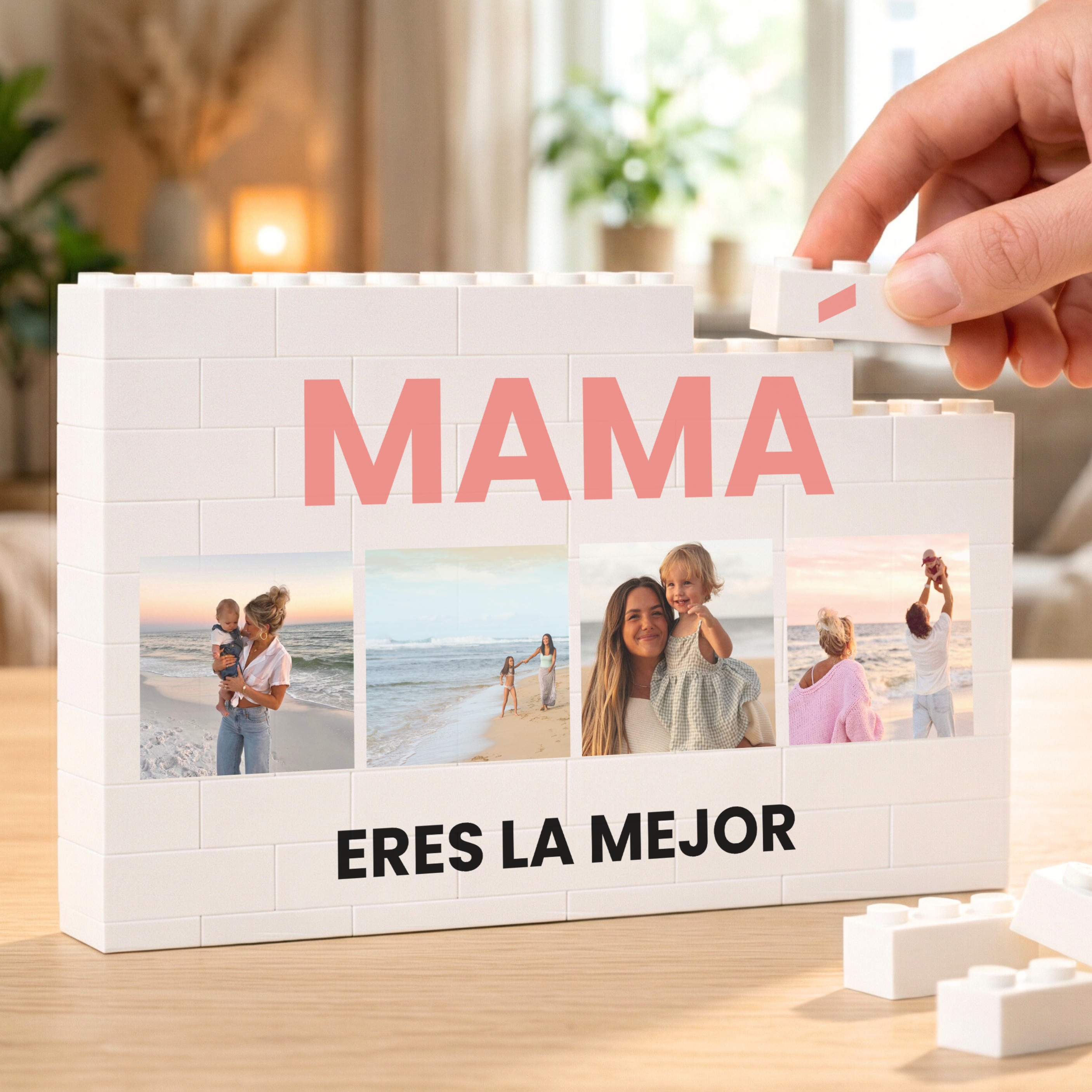 Puzzle Mamá 4 fotos y Mensaje