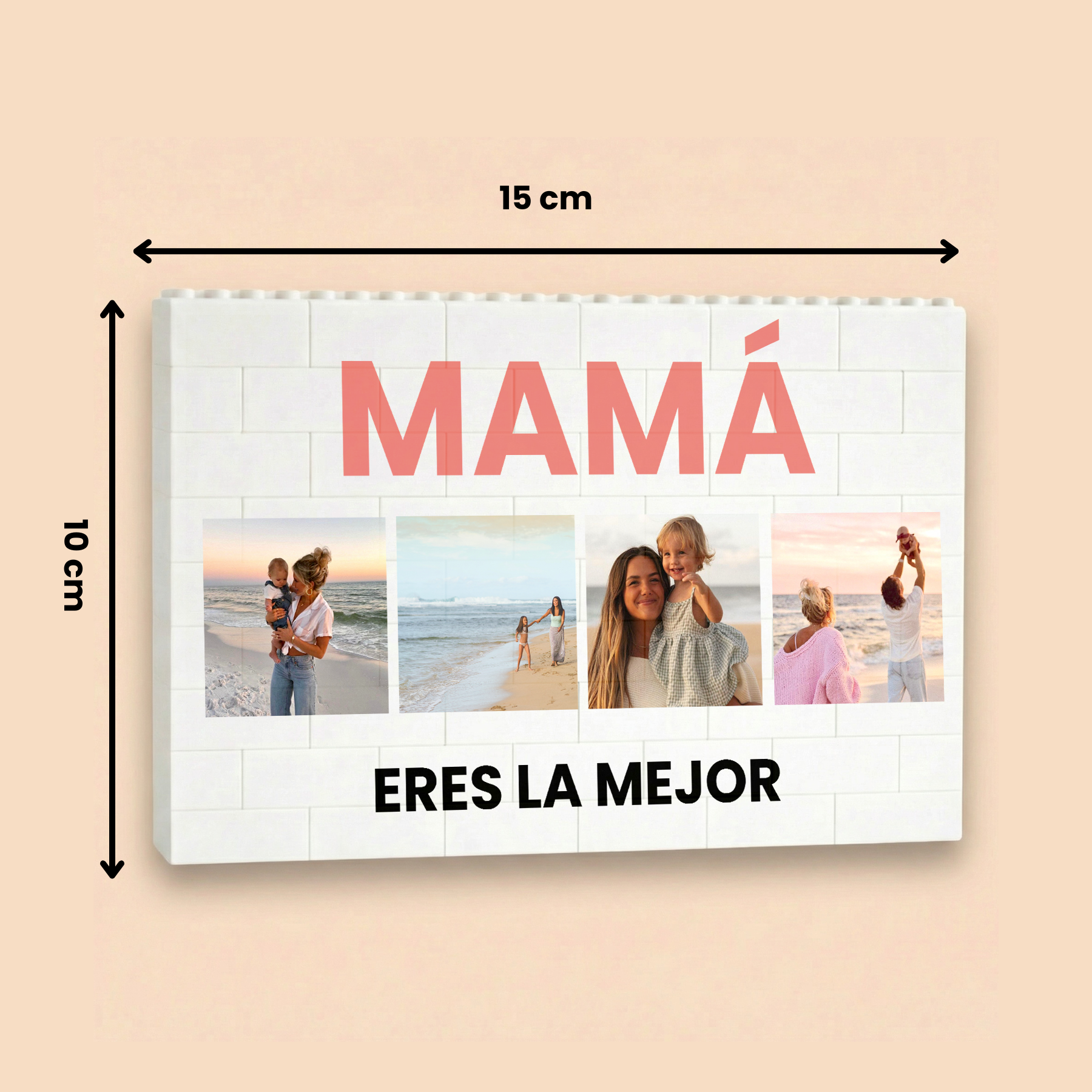 Puzzle Mamá 4 fotos y Mensaje