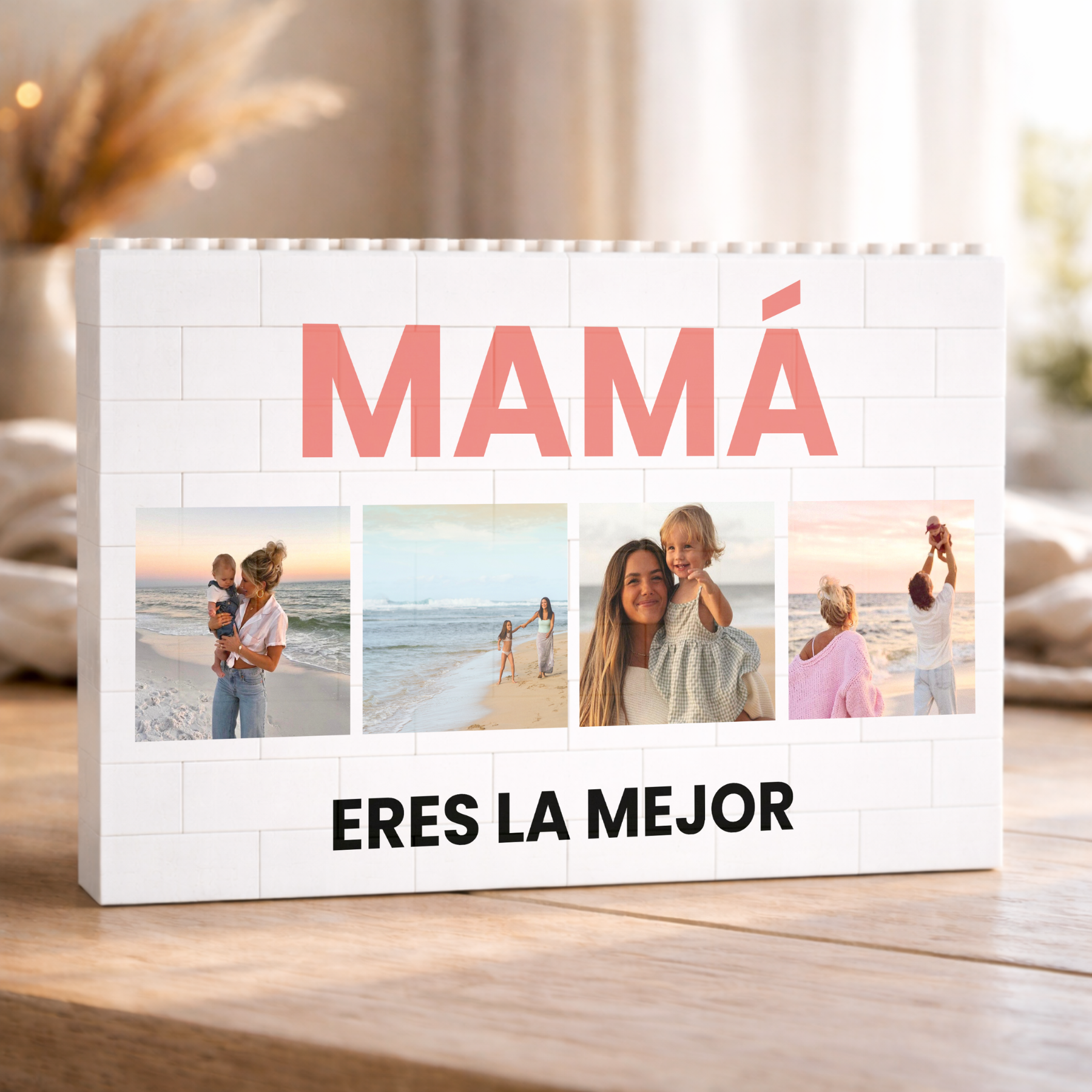 Puzzle Mamá 4 fotos y Mensaje