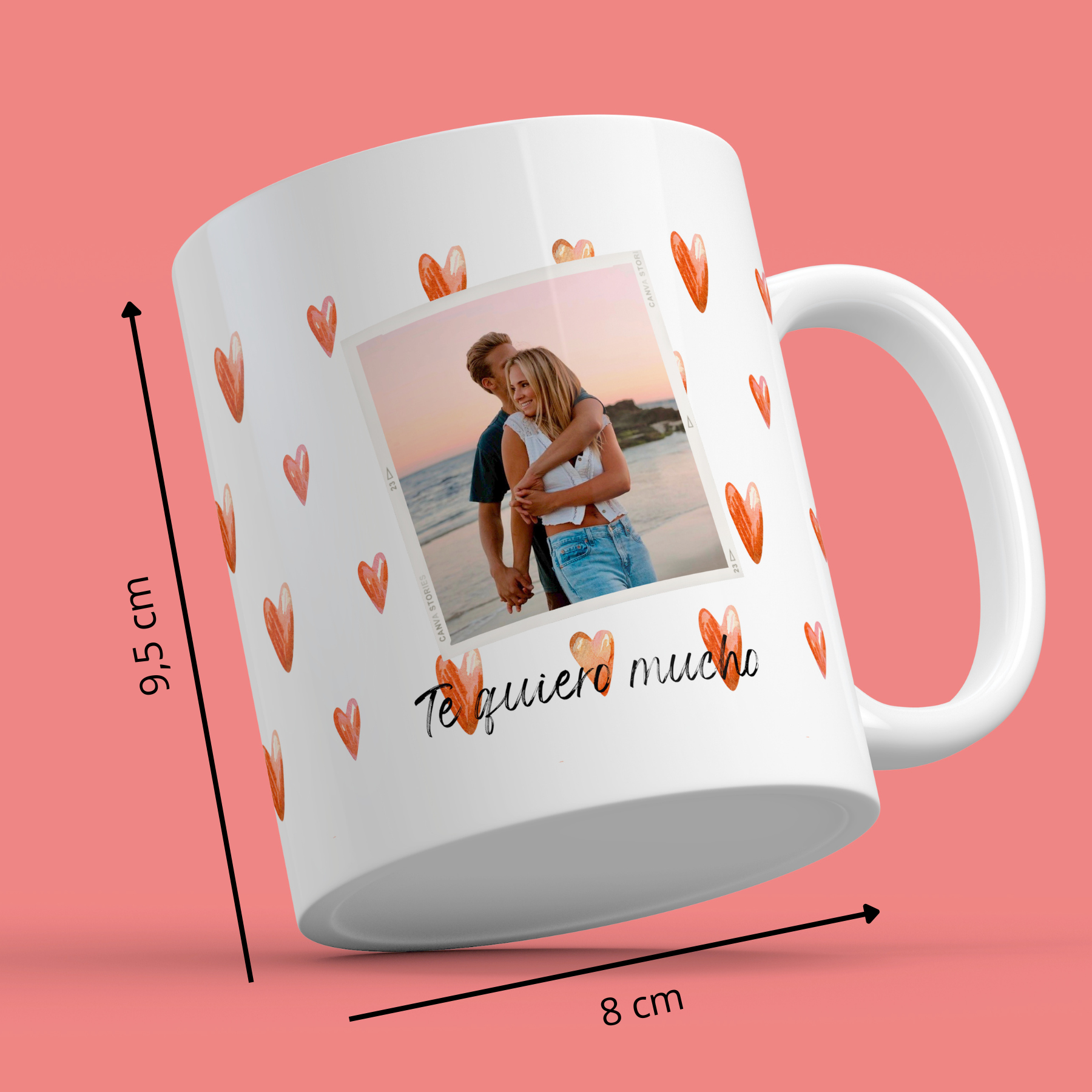 Taza personalizada "TE QUIERO MUCHO"