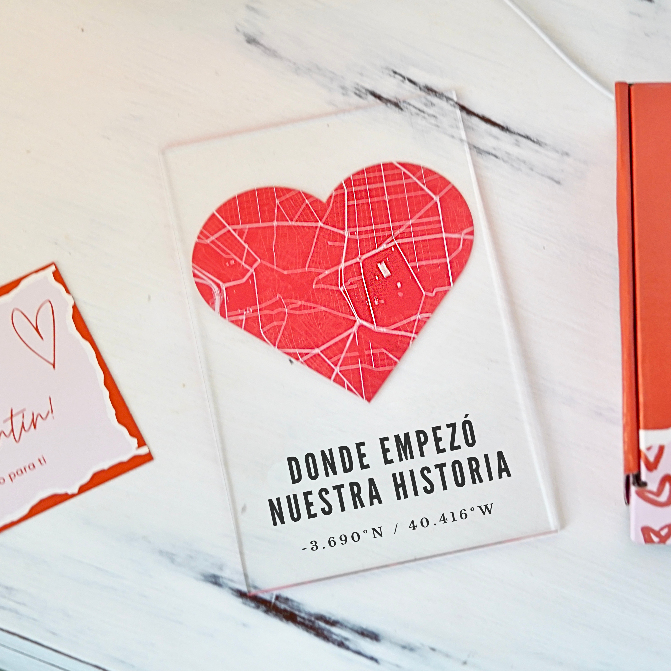 Placa Mapa Corazón