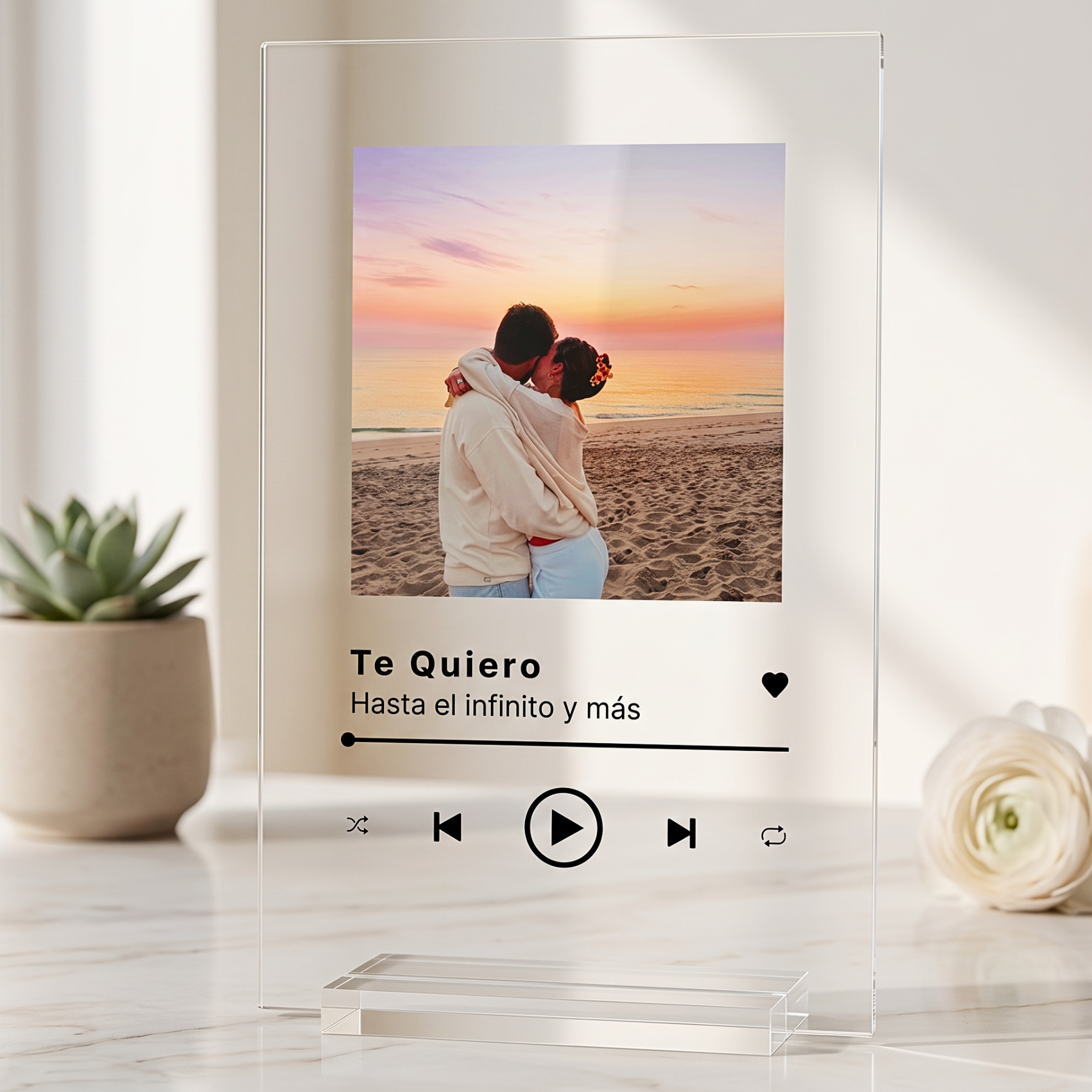 Placa Spotify Cristal Plaque