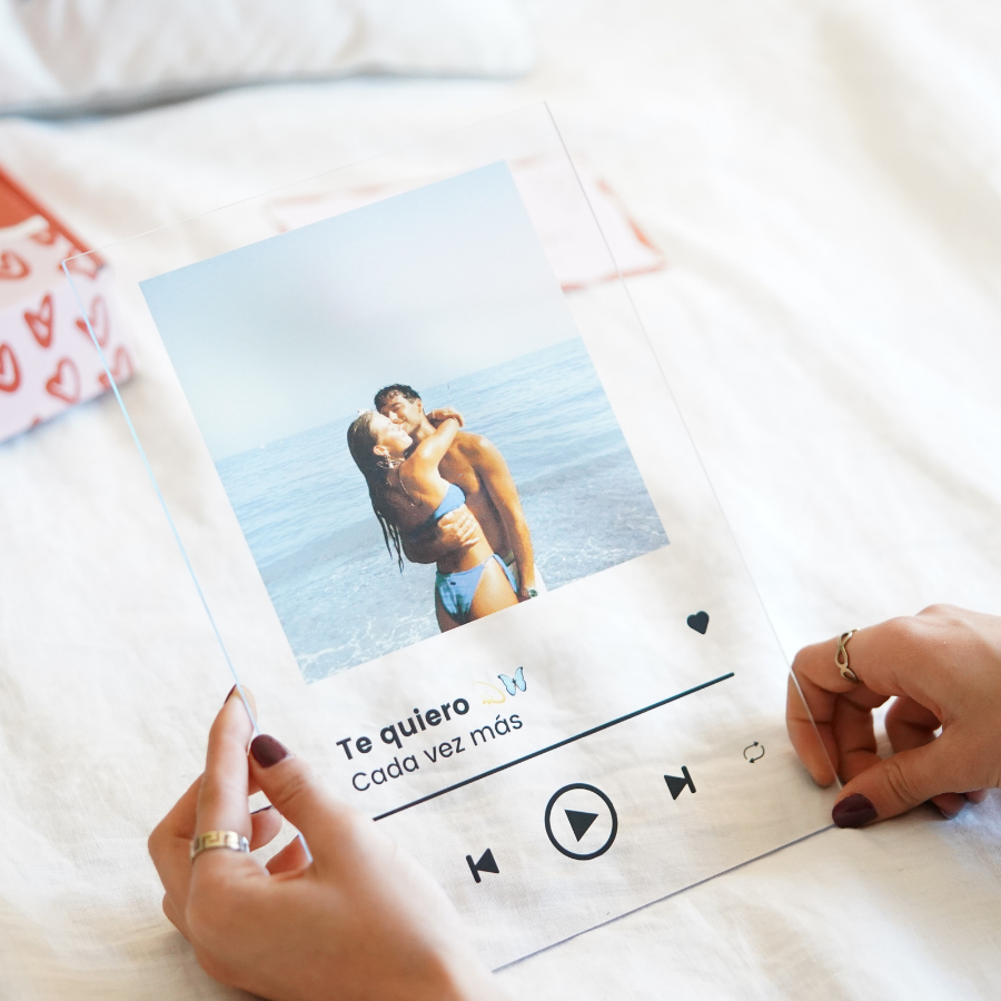 Placa Spotify Cristal Plaque