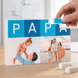 Puzzle Papá Cuadrados azules