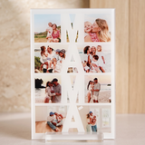 Colagem de placas MOM com 8 fotos