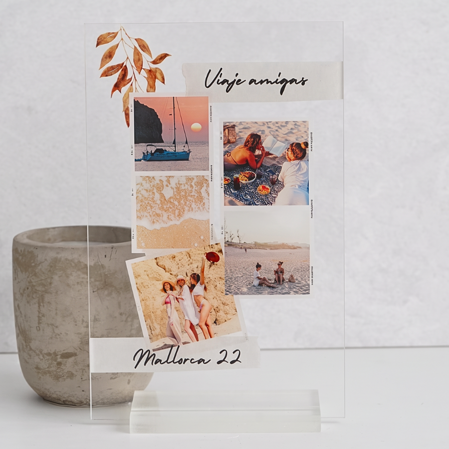Placa con fotos y notas