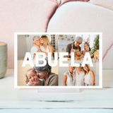 Placa "Avó" com fotos
