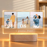 Lámpara Personalizada para Mamá con 3 Fotos