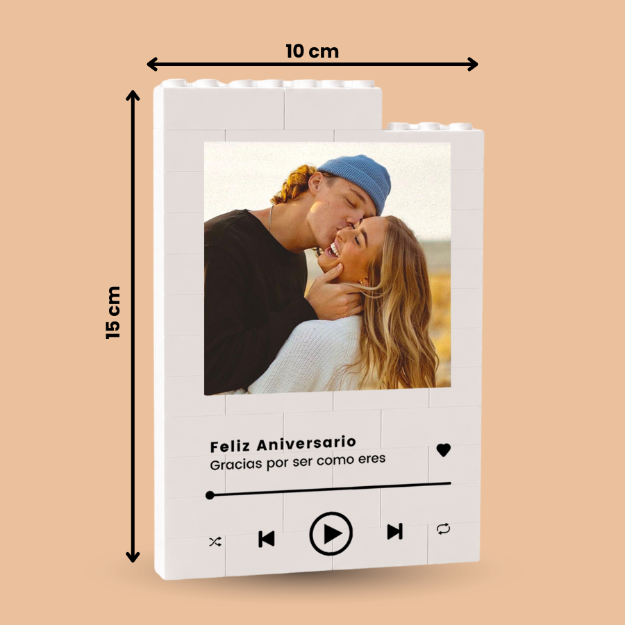 Puzzle Personalizado Parejas  diseño Spotify