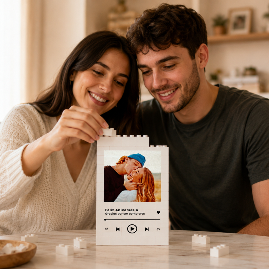 Puzzle Personalizado Parejas  diseño Spotify