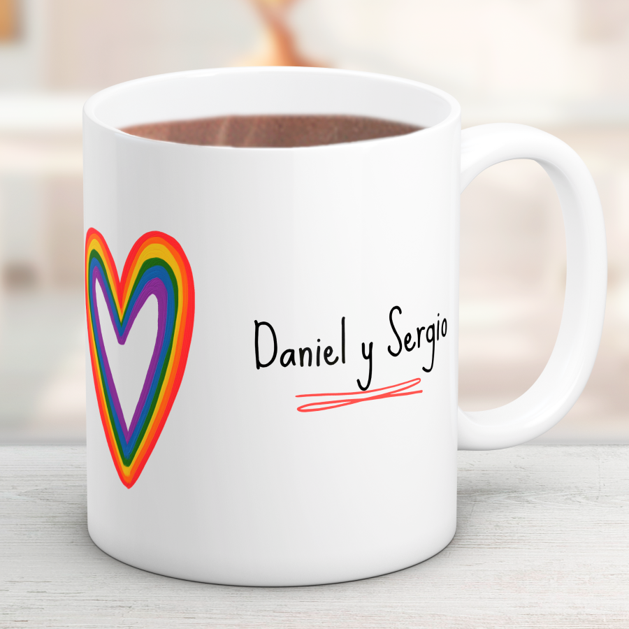 taza personalizada lgtbi ideal para realizar un regalo unico. Regalo personalizado 